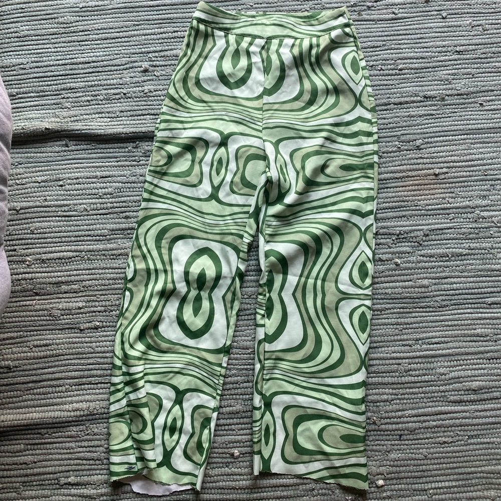 Green Swirl Pants